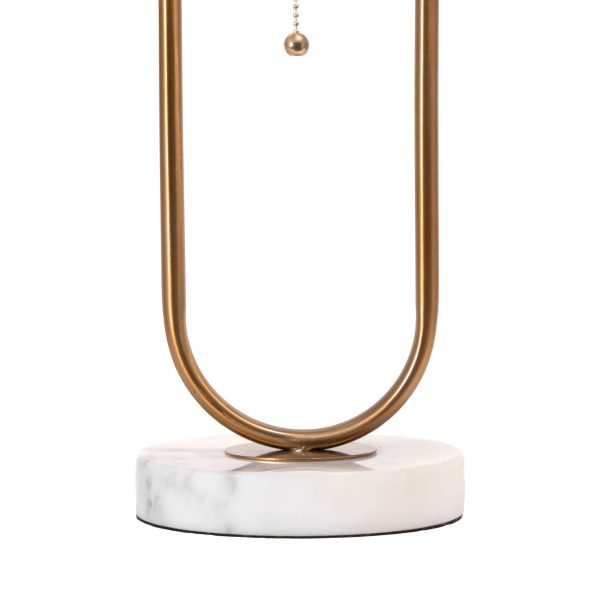 20-inch Oblong Steel Hoop Table Lamp | Gold Online Hot Sale