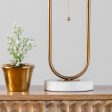 20-inch Oblong Steel Hoop Table Lamp | Gold Online Hot Sale