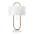 20-inch Oblong Steel Hoop Table Lamp | Gold Online Hot Sale