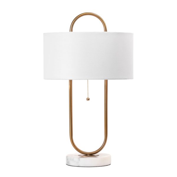 20-inch Oblong Steel Hoop Table Lamp | Gold Online Hot Sale