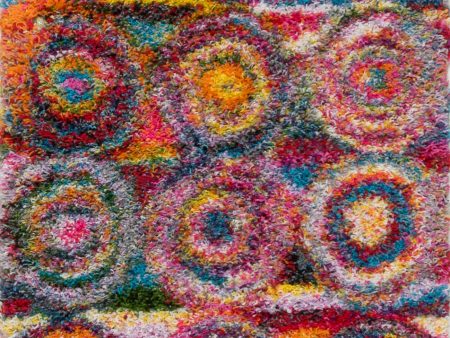 Abstract Circles Rug | Multicolor Discount