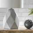 21-inch Polished Cement Dome Table Lamp | Light Grey Online now