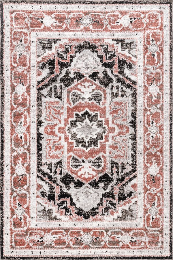 Danielle Bordered Geometric Rug | Beige For Sale