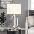 32-inch Metal Moroccan Frame Table Lamp | Antique Brass Cheap