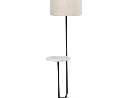 60-inch Iron Modern Shelf Floor Lamp | Black Online