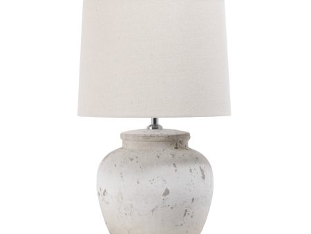 20-inch Antique Ceramic Urn Table Lamp | Grey Cheap