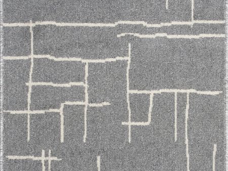 Cedar Modern Abstract Rug | Grey Online Sale