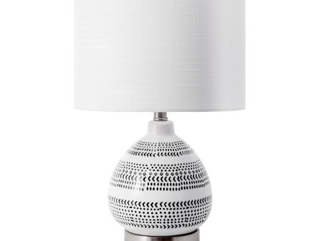 22-inch Mottled Ceramic Egg Table Lamp | Off White Online Hot Sale