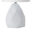 21-inch Polished Cement Dome Table Lamp | Light Grey Online now