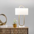 20-inch Oblong Steel Hoop Table Lamp | Gold Online Hot Sale