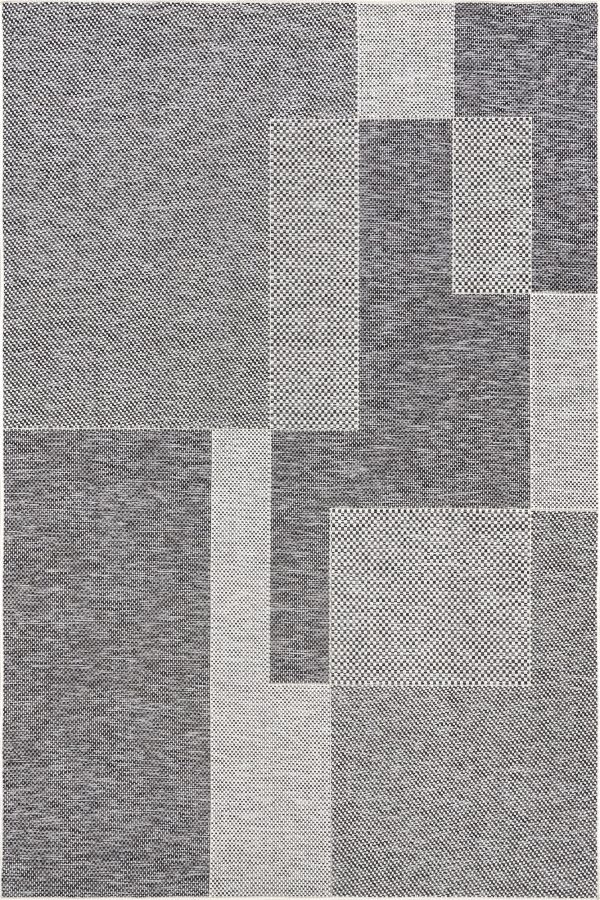 Abbye Layered Geometric Indoor Outdoor Rug | Grey Cheap