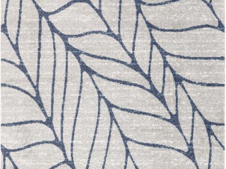 Jada Abstract Leaves Rug | Blue Online Hot Sale