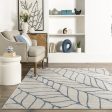 Jada Abstract Leaves Rug | Blue Online Hot Sale