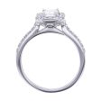 Carly Emerald Cut Halo 1 1 10ct Ready for Love Diamond Engagement Ring Online now