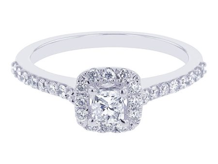 Carly Princess Halo 3 4ct Ready for Love Diamond Engagement Ring Online now