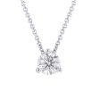 Naked Solitaire Diamond Necklace 1 4ct Online Sale