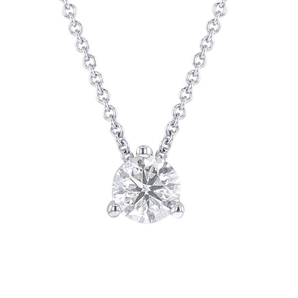 Naked Solitaire Diamond Necklace 1 4ct Online Sale