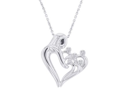 I Love You Mommy Five Diamond Necklace Online now