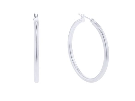 Classic Gold Hoop Earrings - 3x40MM Discount