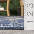 Abstract Indoor Outdoor Rug | Blue on Sale