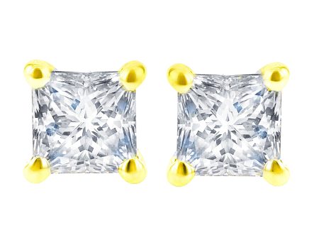 Exclusive Princess Diamond Stud Earrings 5 8ct Online