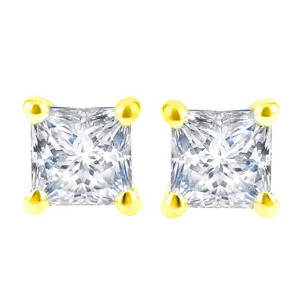 Exclusive Princess Diamond Stud Earrings 5 8ct Online