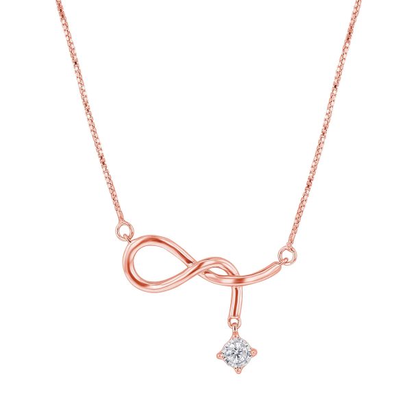 Naughty Knot Gold and Diamond Necklace Online Sale