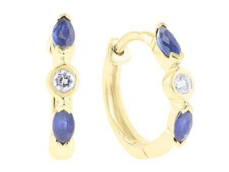 Sunila Sapphire and Diamond Earrings Supply