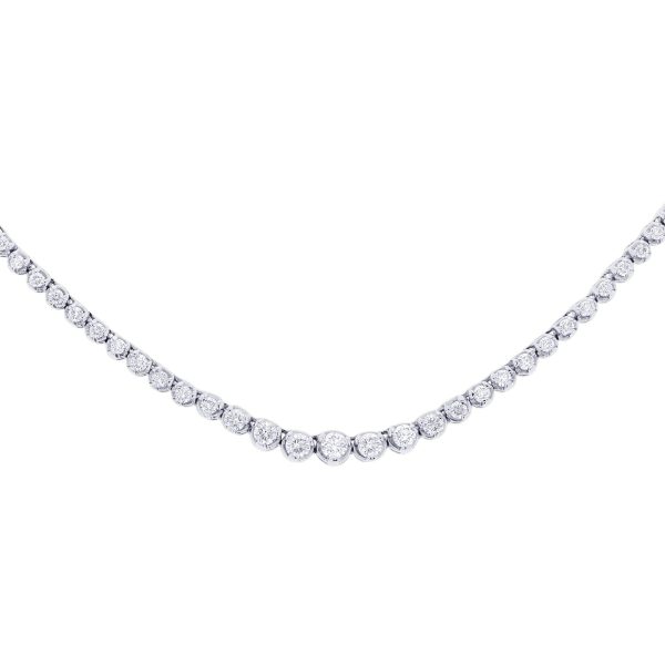 Miracle Diamond Tennis Necklace 3 3 4ct Online Hot Sale