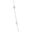 Classic Bezel Station Diamond Necklace 1ct Online Sale