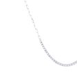 Noemi Diamond Paper Clip Necklace For Sale