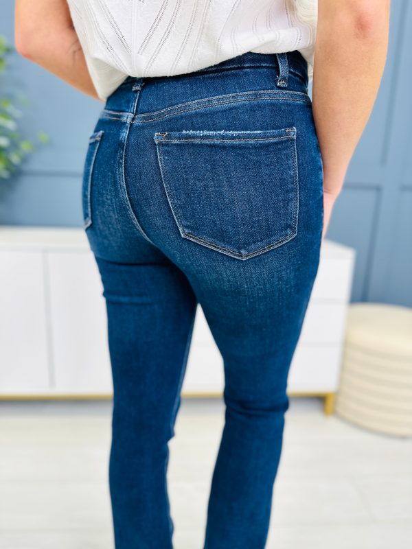 Lovervet Breathless Slit Bootcut Jeans in Reg Curvy Online now