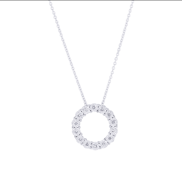 Mirage Circle Diamond Necklace 1 4ct Online Hot Sale