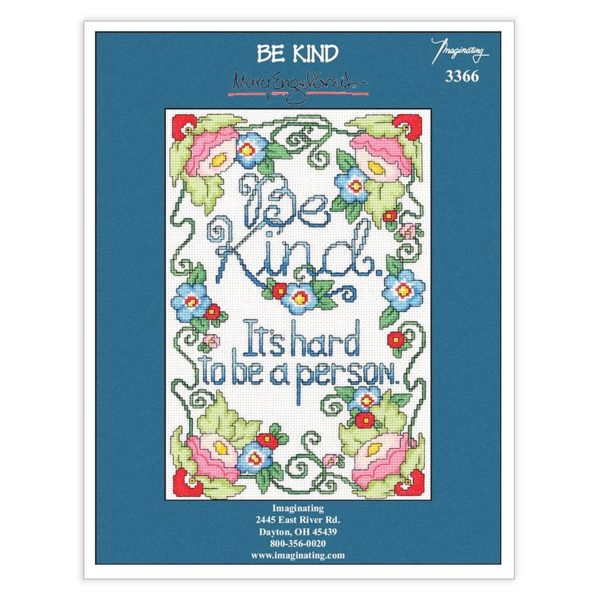 Be Kind Counted Cross Stitch Leaflet Hot on Sale