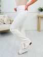 Judy Blue Something To See Side Slit Bootcut Jeans in White For Discount