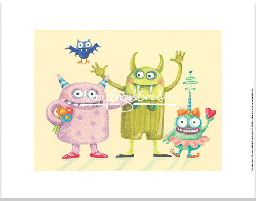 Monsters and Aliens Fine Art Print Online Sale