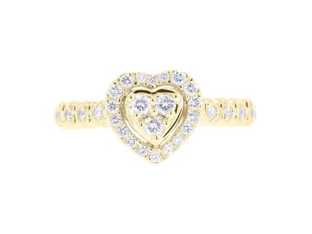 Mila Heart Diamond Ring Hot on Sale