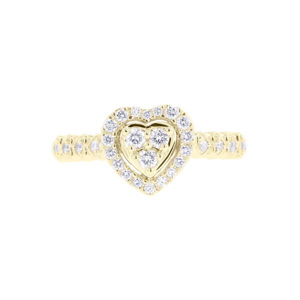 Mila Heart Diamond Ring Hot on Sale