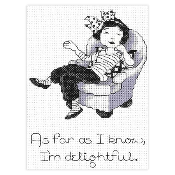 I m Delightful Counted Cross Stitch Leaflet Supply