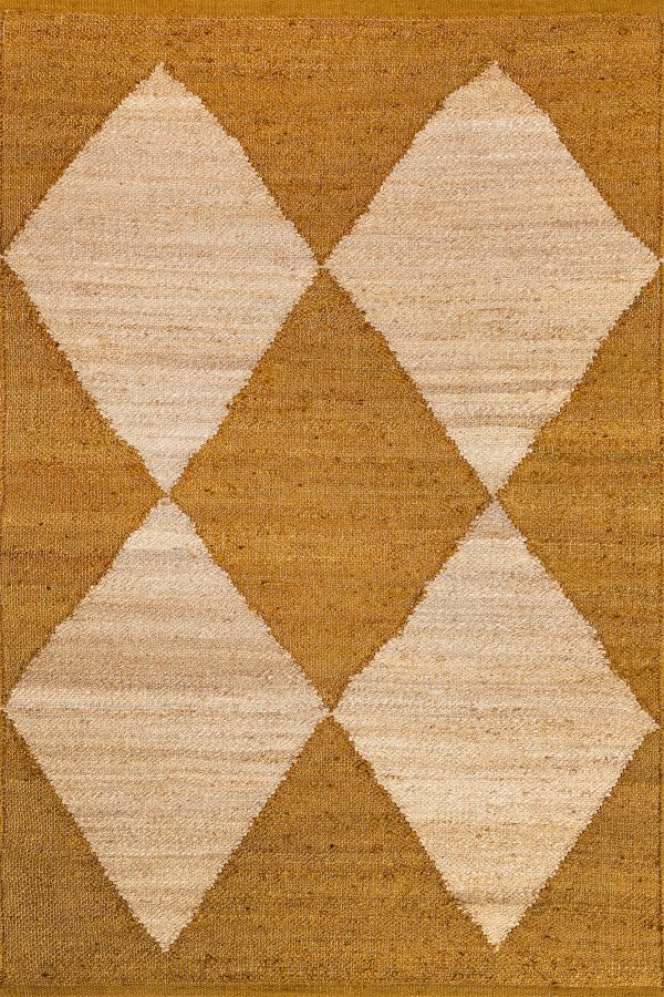 Jute Harlequin Trellis Rug | Gold For Cheap