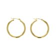 Classic Gold Hoop Earring - 3x30mm For Discount