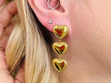 Sweetheart Sparkle Heart Earrings Online