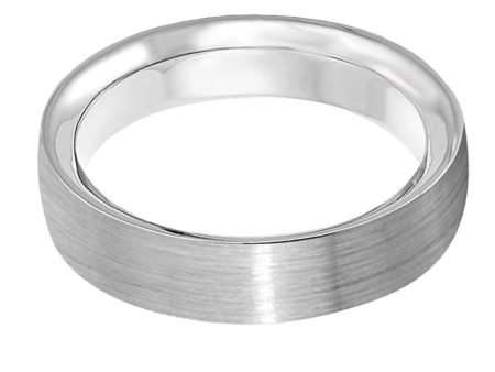 Slim Flat Sandpaper Wedding Ring Sale