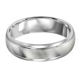 Ridged Finish 6mm Wedding Ring For Sale