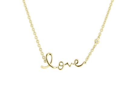 Petite Love Chain Diamond Necklace For Cheap