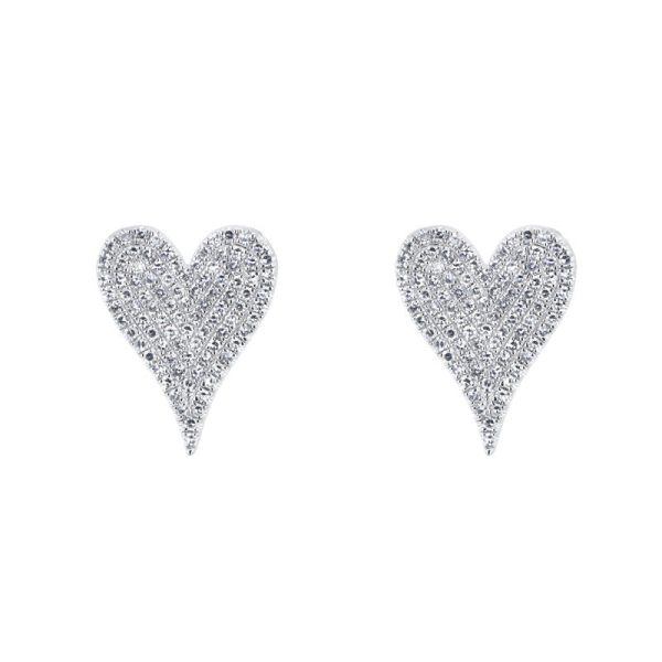 Effortless Elongated Heart Diamond Earrings Online