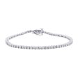 Silver Mirage Diamond Tennis Bracelet 1 2ct on Sale