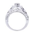 Regal Vintage Halo Ready for Love Diamond Bridal Set Sale