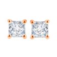 Exclusive Princess Diamond Stud Earrings 1 4ct For Cheap