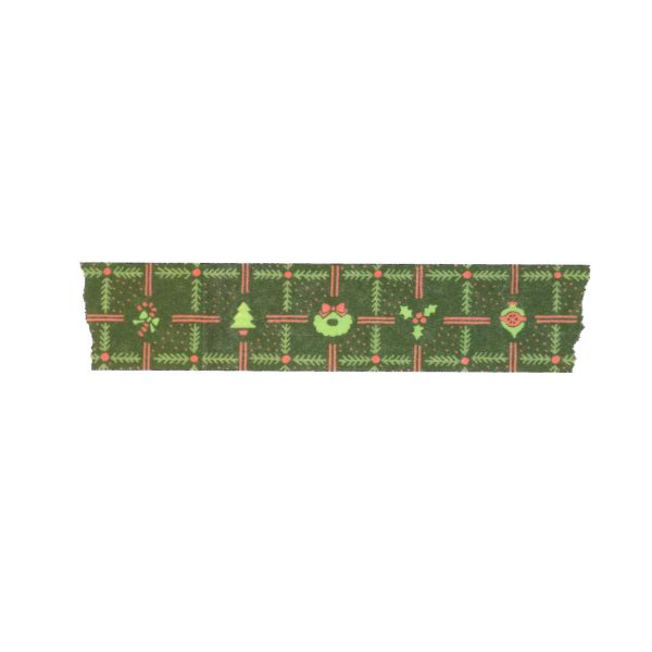 Fir Branch Dark Green Washi Tape on Sale